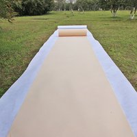 Tapis de chemin d'allée de mariage blanc Champagne, romantique, adapté aux occasions spéciales, tapis de mariage antidérapant