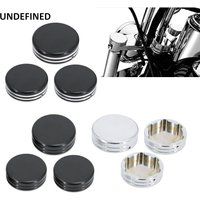Motorcycle Upper Fork Stem Covers Nut Caps for Harley Dyna 2006-2017 Softail Fat Bob Super Glide Sportster XL 883 1200 FXDL FLSS