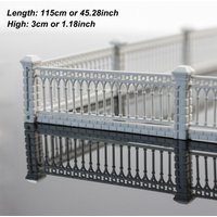 Evemodel 1 Meter Model Railway White Building Fence Wall 1:87 HO OO Scale LG10001