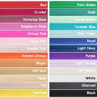 BRISTLEGRASS 50 100 Yard by Roll 1" 25mm Solid Shiny FOE Fold Over Elastics Spandex Satin Bands Tape Underwear Dress Sewing Trim
