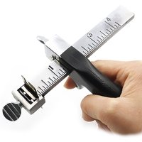 QJH Professional Sharp Leather Strap String Belt Cutter Adjustable DIY Hand Cutting Tool with 2 Blades Craft Leather Tools