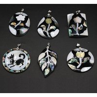 2024 New Natural Mother of Pearl Shell Pendants Abalone Paua Shell Pendant Charms for DIY Necklace Jewelry Making Accessories