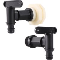 3/4"Thread Plastic IBC Tank Tap Garden Irrigation Hose Connector Valve Aquarium Fish Tank Replacement Valve Water Control Switch