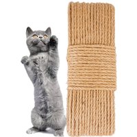 10 Meters Natural Jute Scratch Guards Rope Pet Cat Scratching Twine Rolls Hemp Twisted Cord Macrame Paw Claw Furniture Protector