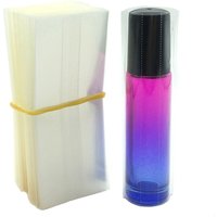 200 Stück transparente PVC-Schrumpffolie für ätherische Öle, Rollflaschen, 10 ml Schrumpfschlauch