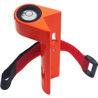 Niveau à bulle portable en alliage d'aluminium pour poteau de centrage en fibre de carbone, avec sangle de nivellement à angle droit