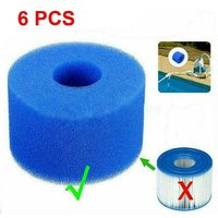 6Pcs for Intex Pure Spa Reusable Washable Foam Hot hot Tubs Accessories Filter Cartridge S1 Type Drop shipping