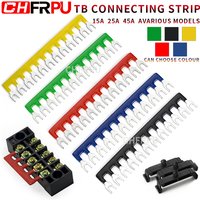 TB Connecting Strip 1PCS Combined Short Circuit Piece 15A 25A 45A Terminal Strip U-Type Copper Breaker Bus Bar Connecting