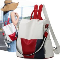 Multifunctional Backpack Women Leather Backpacks Female White School Bags For Teenage Girls Shoulder Bag Travel BackPack Mochila
