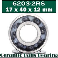 6203 Hybrid Ceramic Bearing 17*40*12 mm ( 1 PC ) Industry Motor Spindle 6203HC Hybrids Si3N4 Ball Bearings 3NC 6203RS