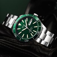 Schweiz Luxus Marke ICH & W Automatische Mechanische Uhr Männer 100m Wasserdicht Diver Sport Uhren für Männer Grün Relogio masculino