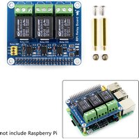 3 Channel Relay Expansion Board for Raspberry Pi 5 4B 3B+ Strong Electricity 3 Way Relay Controls Module for Smart Home