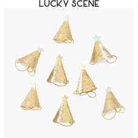 Twinkle Little Star Glitter Birthday Party Hats Fabric Kids Pets Adults Party Accessories Multicolor S00188