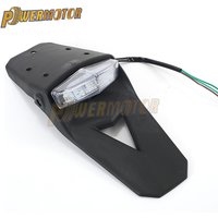Enduro Motorcycle Rear Wing Tail Light Universal Fender Flashlight LED for Honda CRF Yamaha WRF Suzuki Motocross Spare Parts