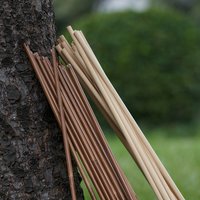 32.6" 8mm DIY Archery Wooden Bamboo Arrow Shaft Self Nock Handmade Arrow Shaft Outdoor Sport Hunting Shooting Accessories