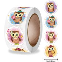 Zoo Animals Stickers For Kids Classic Toys StickerSchool Teacher Reward Sticker 4 Designs Pattern Owl