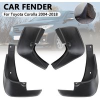 Schmutzfänger, PVC-Schmutzfänger, kratzfest, vorne und hinten, Kotflügel, Kotflügel für Toyota Corolla 2004–2018, 4 Stück/Set, Spritzschutz