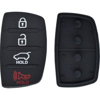 Replacement Rubber 4 Button Pad For Hyundai Tucson Santa fe / ix45 Sonata i40 Remote Car Repair Key Fob Shell
