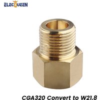 Paint Ball Adaptors, Co2 Tank Regulator Convert Adapter CGA320 thread Convert to W21.8 ,Standard Co2 tank no pin to Regulator