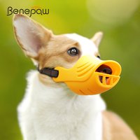Benepaw Soft Silicone Dog Muzzle Adjustable Breathable Comfortable Lightweight Puppy Pet Mouth Cover Prevent Barking Biting