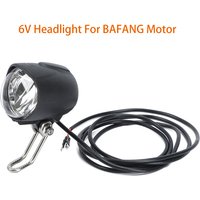 Electric Bicycle LED 6V Headlight, Waterproof Flashlight, EBike Light for BAFANG Mid Drive Motor