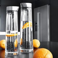 1000ML/1500ML Water Jug Thickened Glass Big Water Bottle with Stainless Steel Lid Carafe Boiling Wate Juice Pitcher Glass Bottle