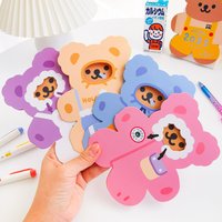 Girl Heart Bear Cards Three-dimensional Creative Birthday Card The Lovely Card Stationery Paper Bts Lomo Cards Letter Paper