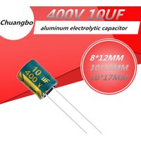 10pcs/lo 400V10UF Higt quality 400V 10UF low ESR/impedance high frequency aluminum electrolytic capacitor 8*12MM 10*13MM 10*17M