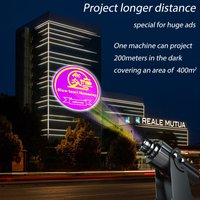 High Power 200W 300W Laser Light Projector ADS Logo Advertising Laser Show Text Customized Gobo Projection for Events