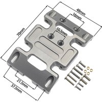Aluminiumlegierung Chassis Center Skid Plate mit Schraube Ersatzzubehör passend für Axial SCX10 1/10 RC Crawler Autoteile