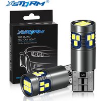 2Pcs W5W LED T10 Led Bulb 168 194 Canbus Nor Error 18SMD 3030 Car Signal Lights Clearance License Plate Lamp 6000K White 12V
