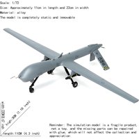 JASON TUTU 1/72 Scale MQ-1 Predator Drone Reconnaissance Collection Metal Diecast Model Aircraft Plane Drop shipping