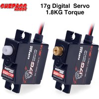 SURPASS Hobby 17g Micro Mini Servo S0017M Gear 1.8KG Torque Digital Servo for 1/16 1/18 RC Car Helicoper plane And Boat