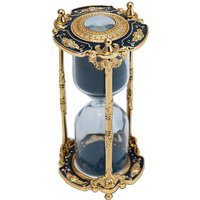 Sablier en métal avec minuterie, horloge de table créative, sable rétro, accessoires de décoration pour la maison, cadeau d'anniversaire de mariage, 15 apprentis