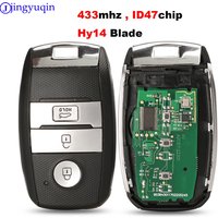 Jingyuqin Smart Key 433 MHz Mit ID47 Für KIA 95440-3W600 Für K5 Sportage Sorento Auto Fernbedienung Hyn14 Klinge