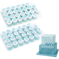 10 26 pcs/set Capital Letters Fondant Cake Mold Upper & Lowercase Alphabet Cookie Cutter Plastic Plunger Cutter Cookie Mould