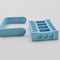 5 PCS 32 Holes Endo Block Two Function For FG & HP Burs Dental Autoclavable Polishing Drills Holder