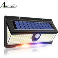 lampe solaire exterieur décoration de jardin Éclairage fantaisie Lampe solaire 190led lampe décorative de jardin extérieur quatre modes de fonctionnement ip65 lampe murale étanche à bande inductive