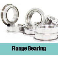 FR168ZZ Flange Bearing 6.35x9.525x3.175 mm ABEC-1 10PCS Inch Flanged FR168 Z ZZ Ball Bearings