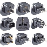1PCS Universal America European Kr AU EU to US UK USA Plug Adapter South Africa India Adaptor Italy Switzerland Travel Converter