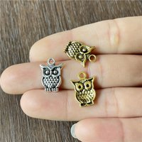 Owl Animal Pendant Metal Alloy Charms for Jewelry Making DIY Bracelet Necklace Earring Accessories Wholesale