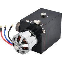 RC High Pressure Hydraulic Pump with CNC Metal Oil Tank For Upgrade HUINA Kabolite 966 970 1:14 RC Excavator Loader Parts