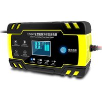 12/24V 8A LCD Touch Screen Automatic Car Battery Charger Intelligent Pulse Repair Chargers Lead Acid AGM Gel Wet Battery-charger