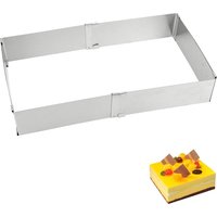 Adjustable Mousse Ring DIY Cake Decorating Mould Square Cake Mold Stainless Steel Bakeware Dessert Baking Tool Cake Tools