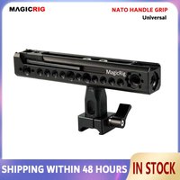 MAGICRIG drehbarer NATO-Griff mit Cold-Shoe-Befestigung und Arri-Loch als Ober- oder Seitengriff für Kamerakäfige