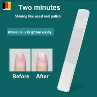 Nano-Glas-Nagelfeilen, professionelles Polieren, Maniküre-Kunstwerkzeug, waschbar, lassen die Nägel leicht aufhellen, wie Nagellack