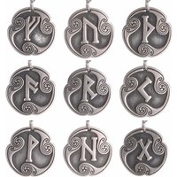 Dropshipping 1pcs Odin Runes Nordic Letter DIY Handmade Charms for Jewelry Stainless Steel Futhark Futhorc Pendants Making Bulk