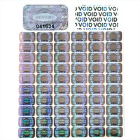 300/600 stücke 2,5x1,5 cm Sicherheit Dichtung Tamper Proof Aufkleber Holographische Garantie Nichtig Laser Label mit Serielle anzahl etikett