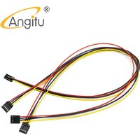 Angitu ITX FDD Floppy 4Pin Female to 4Pin Female Small 4pin Converter Power Supply Leads Cable Cord 1pc-30CM 50CM