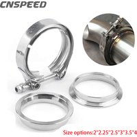 304 Stainless Steel 2" 2.25" 2.5" 3" V Band Clamp 3" Inch V-Band Exhaust Male Female Flange Turbo Exhaust Vband V Clamps Kits